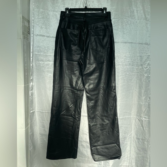 Black Zara Leather Pants, Size S - Picture 4 of 6